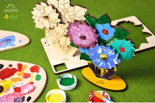 3D coloring model «Bouquet»